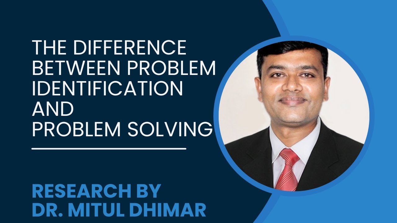 What is the difference between problem identification and problem solving in research?