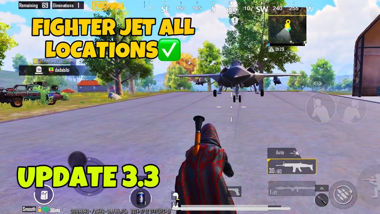 FIGHTER JET ALL LOCATIONS NEW UPDATE 3.3🔥 PUBG Mobile Payload 3.3  #pubgmobile #payloadmode