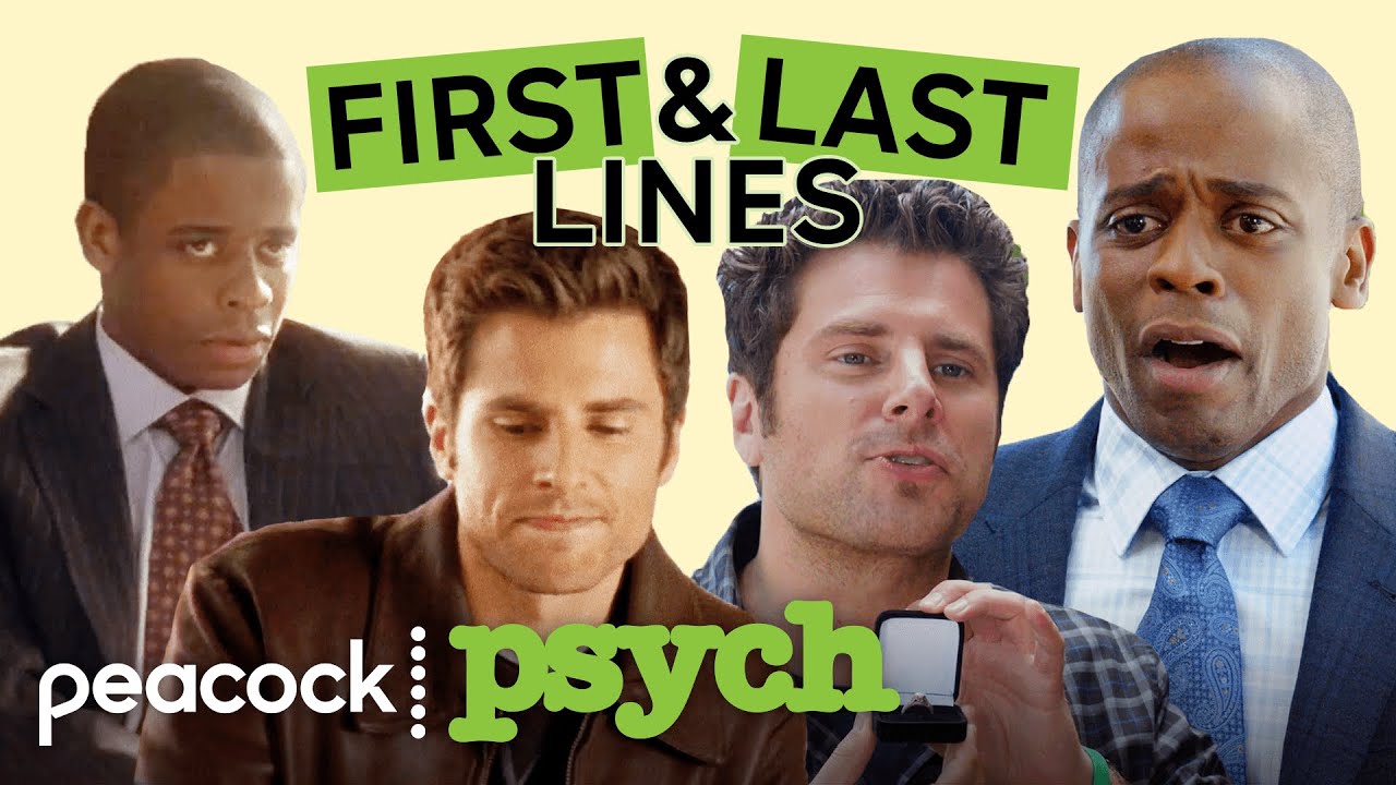First and Last Lines Spoken By the Psych Cast | Psych