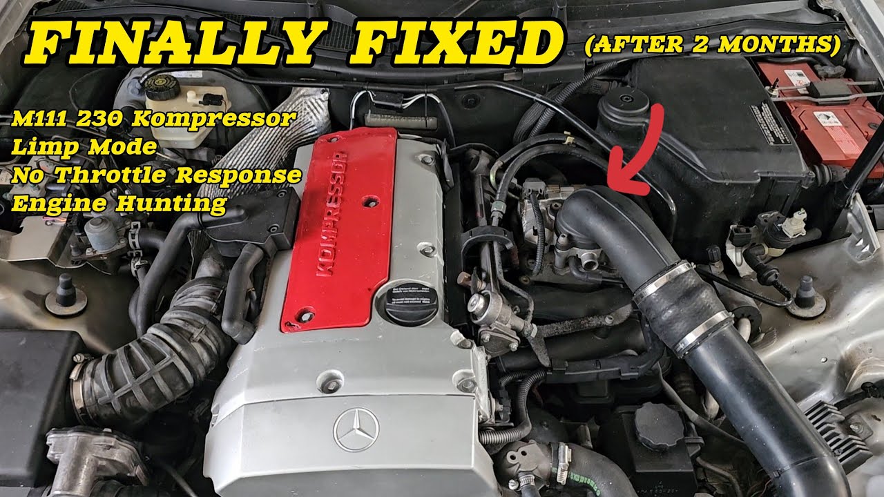 FIXED: SLK230 Limp Mode, Engine Hunting, and NO Throttle Response (M111 Kompressor)