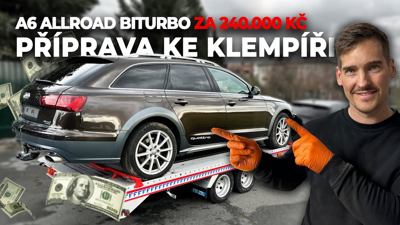 Vyplatí se oprava takto zbořeného luxusního auta? Allroad 3.0 Biturbo je připraven ke klempíři.