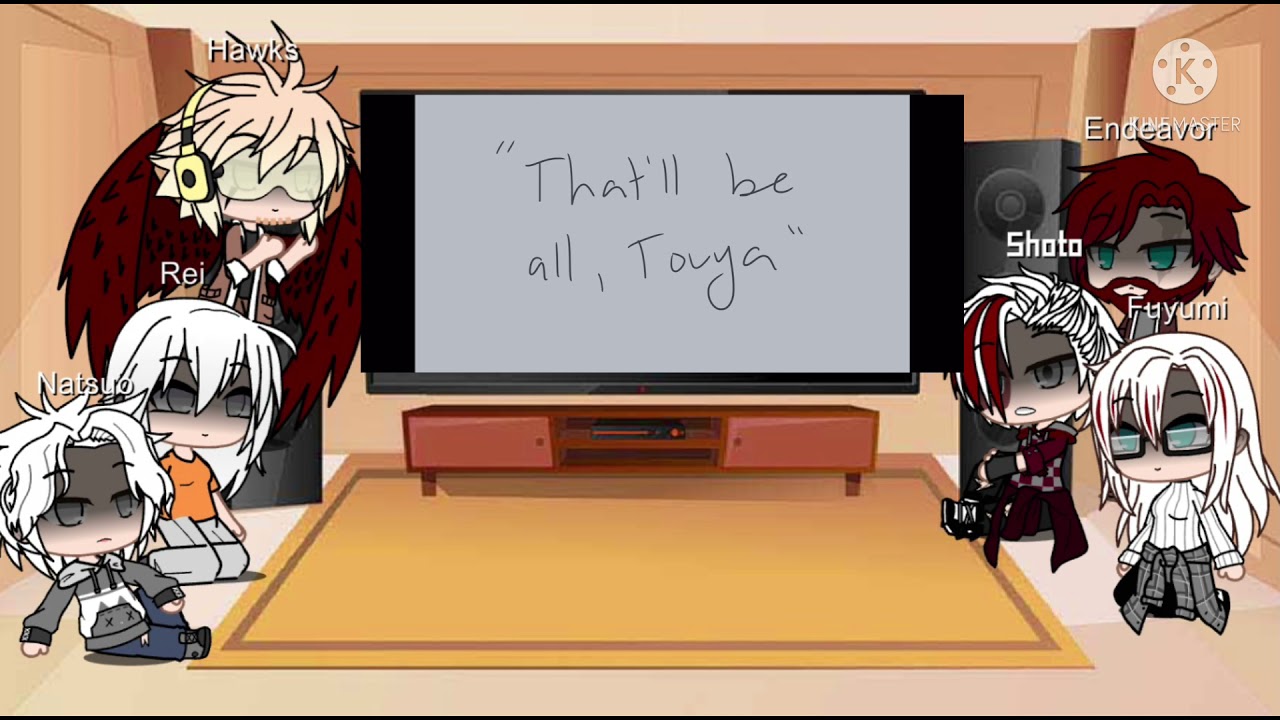 Todoroki family+hawks react to dabi/touya