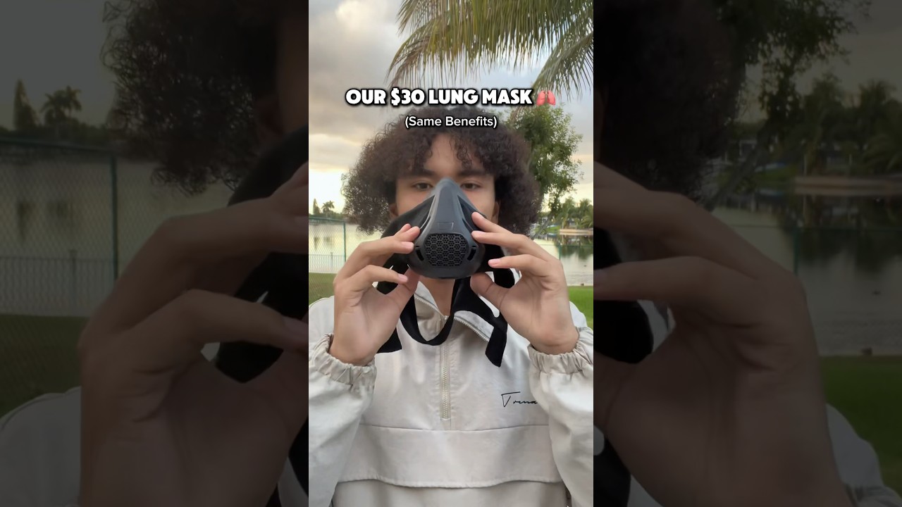 $30 Lung Mask VS $40,000 Mask 😳🫁 #gym #training #workout #breathingexercises #health