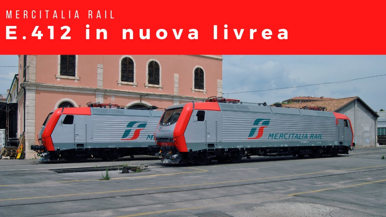 La nuova livrea delle E.412 di Mercitalia Rail