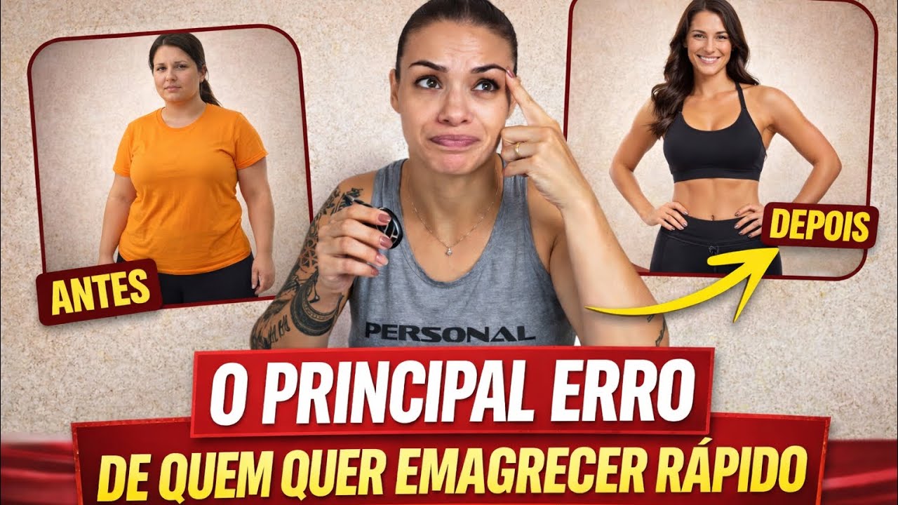 O PIOR ERRO QUE QUEM QUER EMAGRECER RÁPIDO COMETE. Emagrecimento, musculação e definição 