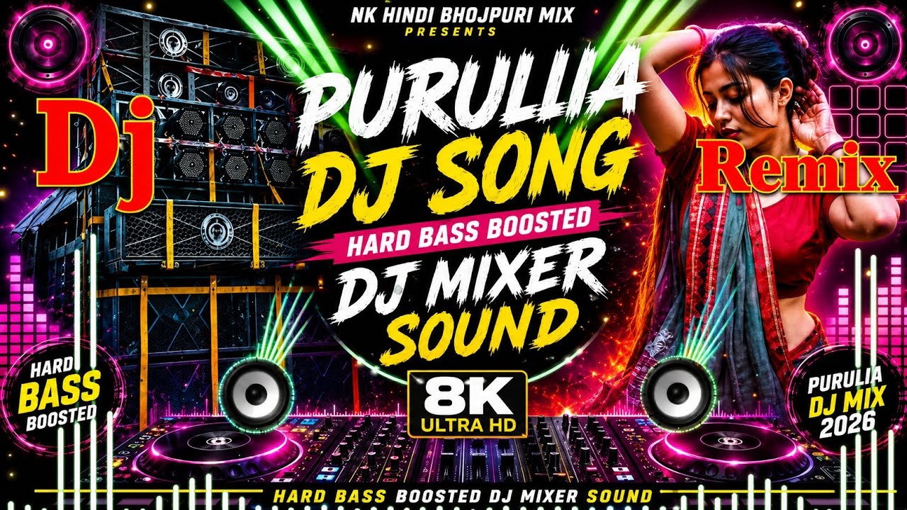 🎧 PURULIA DJ SONG 2026 | Hard Bass Boosted DJ Mixer Sound | NK Hindi Bhojpuri Mix 🔥