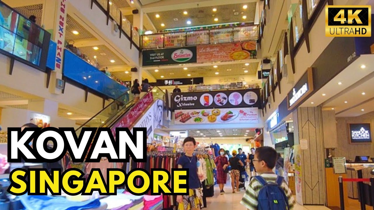 Heartland Mall | Kovan Food CentreTour~ Singapore Walking Tours [4K]