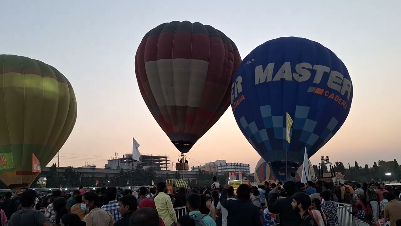 HOT AIR BALLOON SHOW,Parade ground, Hyderabad, Dt.18.01.2026,Video-1 