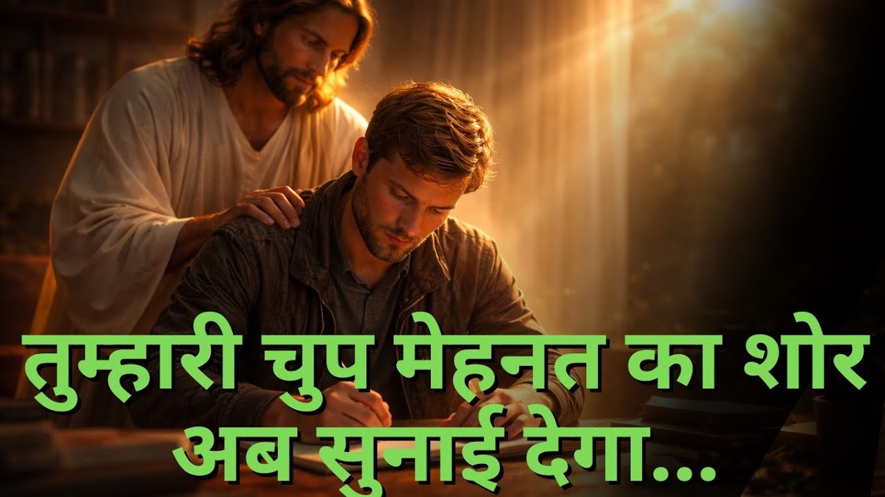 तुम्हारी चुप मेहनत का शोर अब सुनाई देगा | God Sees Your Silent Hard Work | Jesus Message
