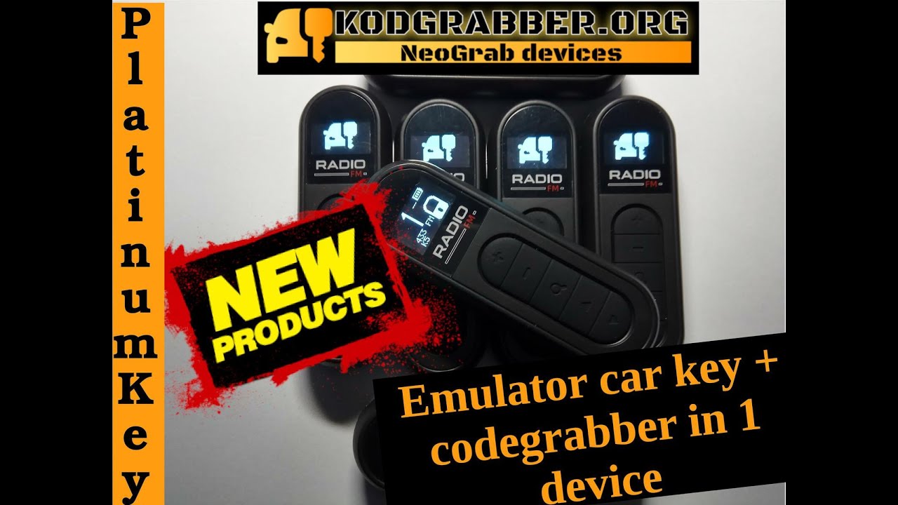 New Device 2025 PlatinumKey Radio Codegrabber + Emulator car key in 1 device #kodgrabber #cartheft
