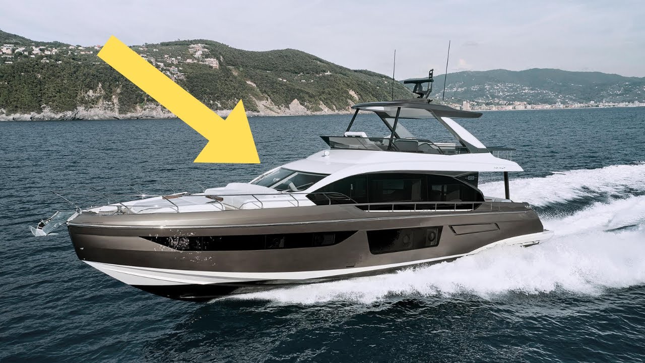 Le plus beau salon que j'ai vu sur un yacht - Azimut 68 Fly