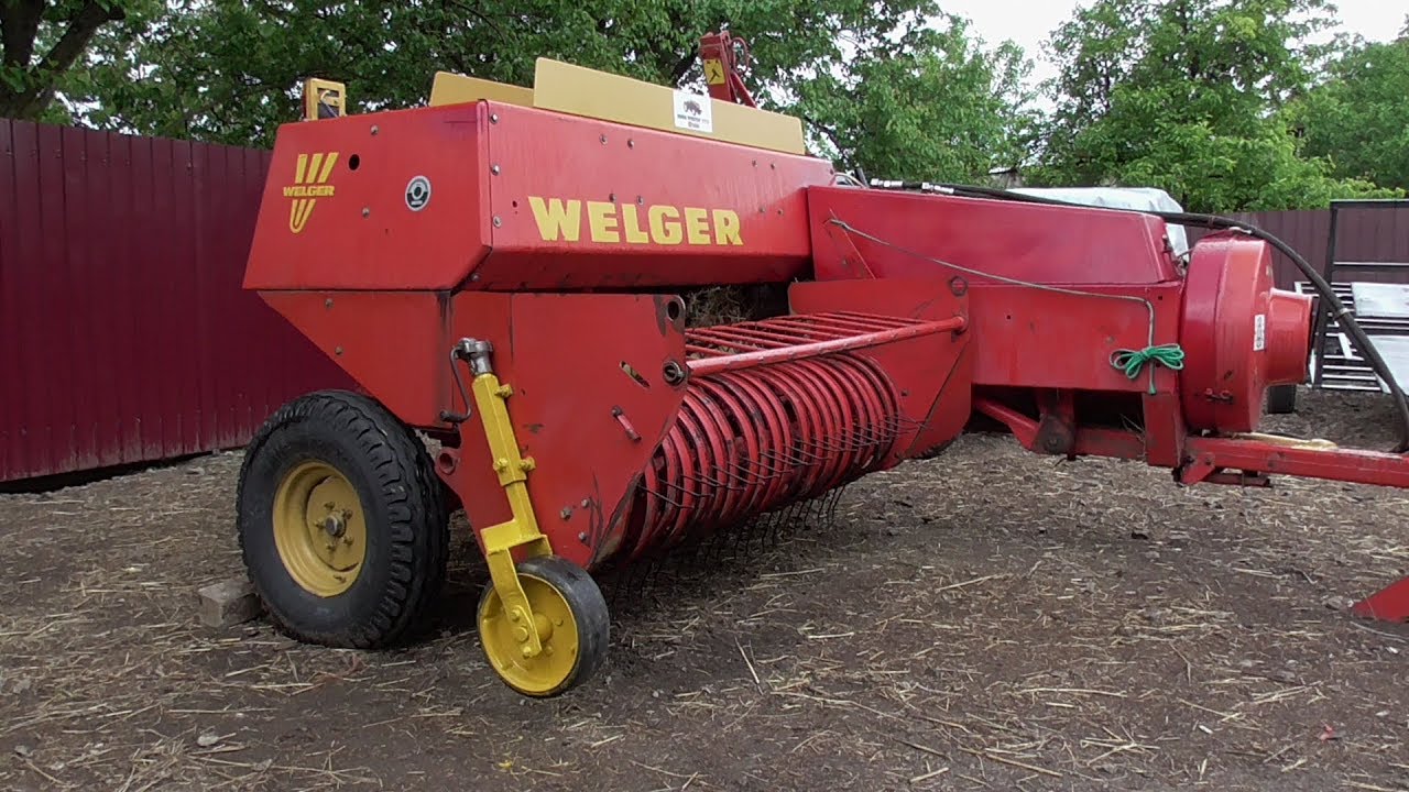 Самодельное Опорное КОЛЕСО  с ДОМКРАТА для Пресс Подборщика WELGER AP 42 !