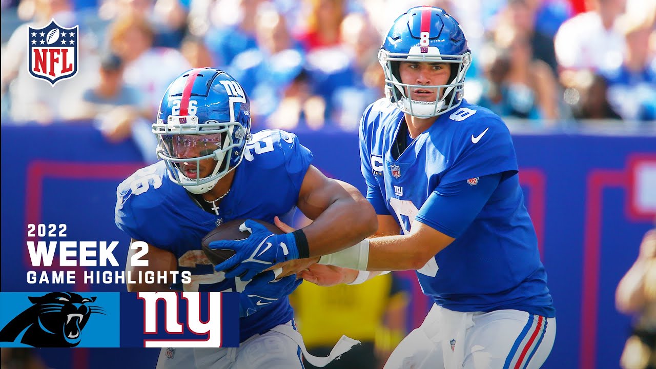 Carolina Panthers vs. New York Giants | 2022 Week 2 Highlights