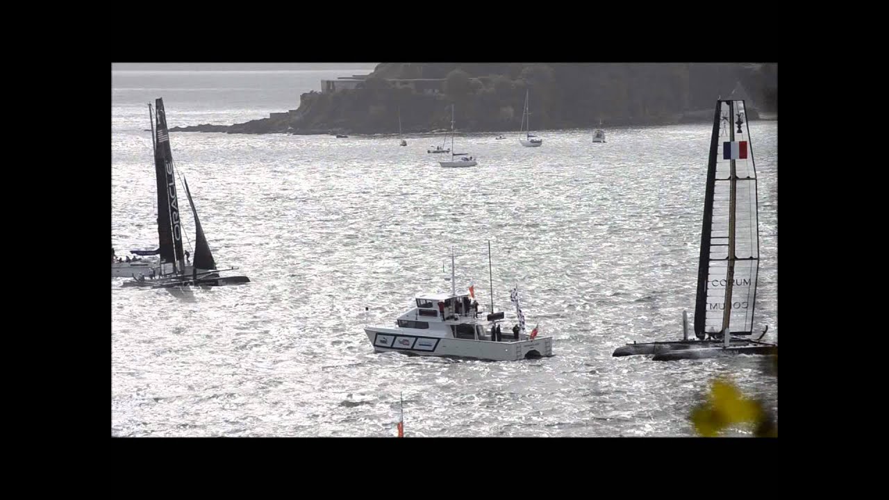 America's Cup - Strong Winds and Near Capsizes HD