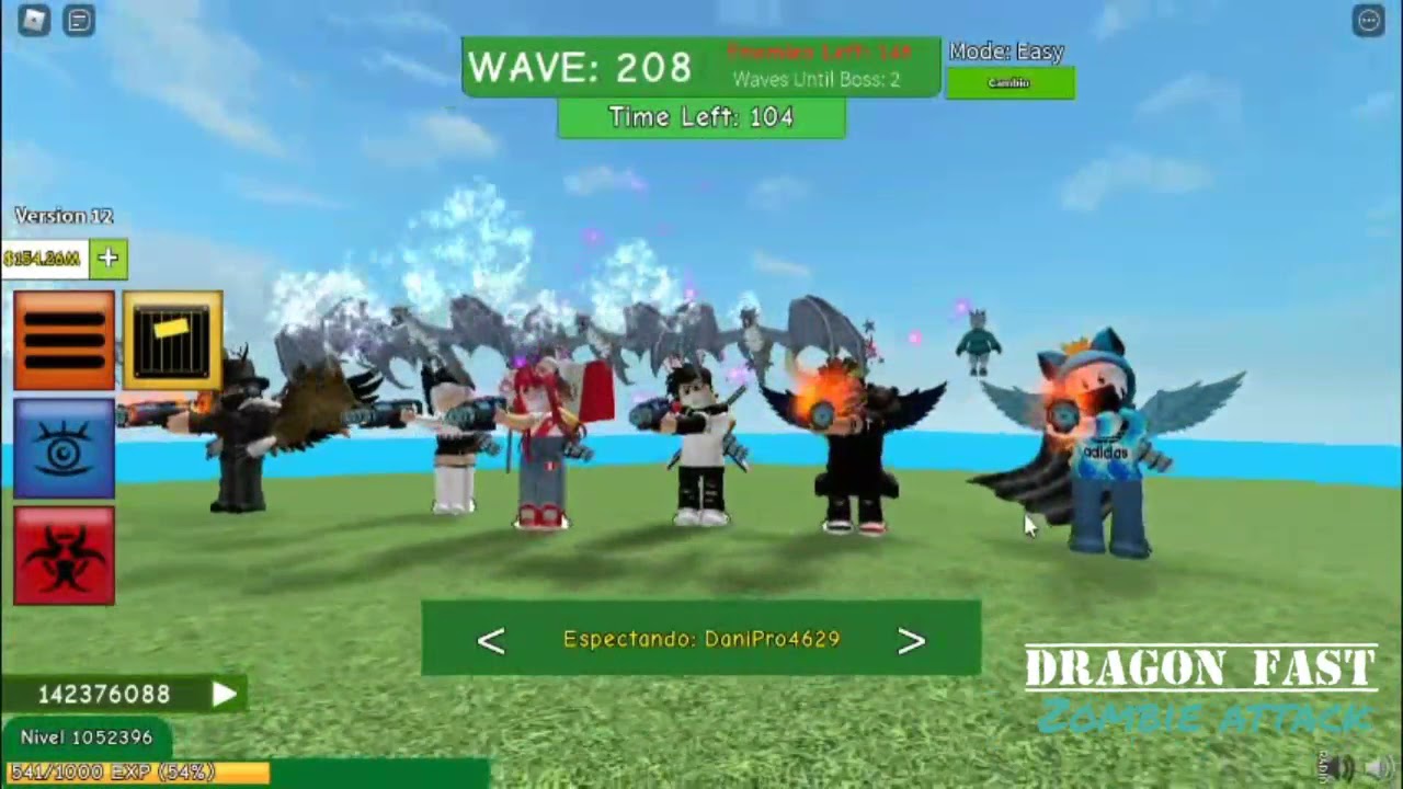 Zombie Attack Record Map Island Wave 232 Roblox #TeamDragonFast