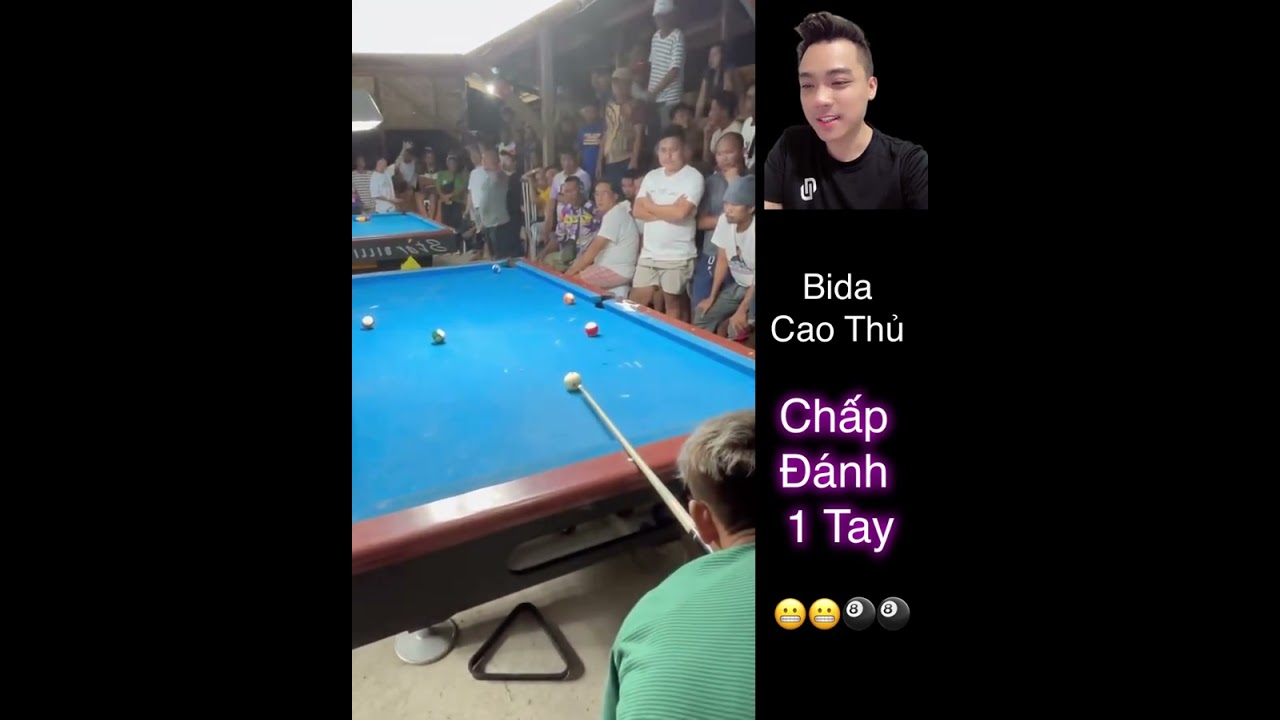 Bida cao thủ chấp đánh 1 tay !!😬