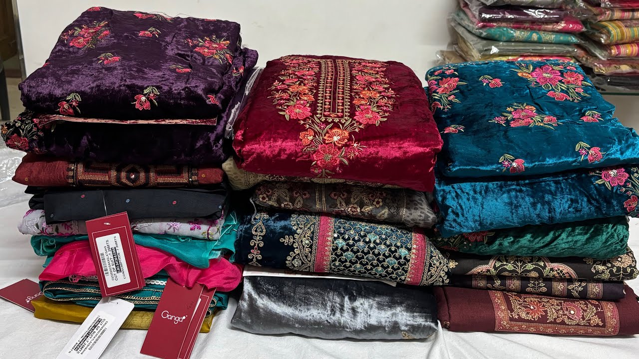 💥Velvet party wear suits || pashmina suits || Ganga party wear suits || 9643808424 (11/12/25) 