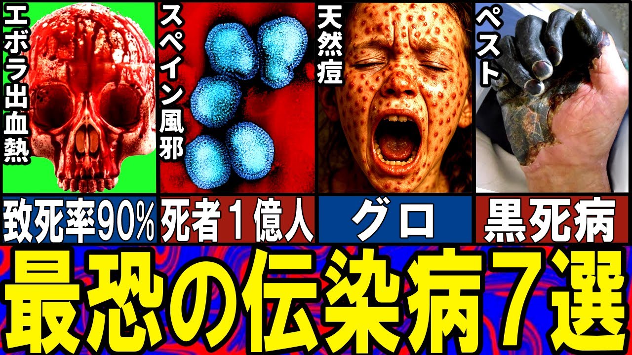 【閲覧注意】史上最悪の伝染病７選【ゆっくり解説】【動物おもしろ雑学】