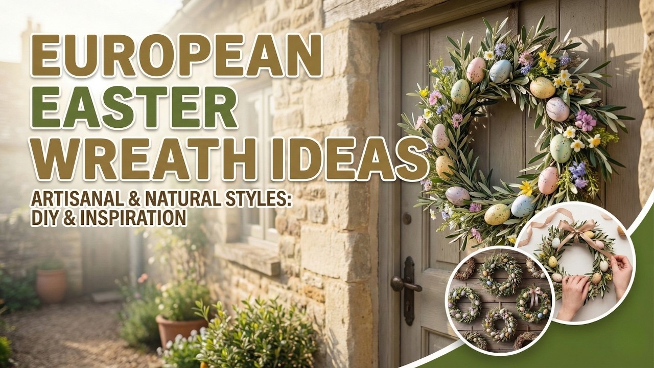 Spring Door Decor! 🌷 Floral Easter Wreath Designs Inspired by European Homes in 2026
