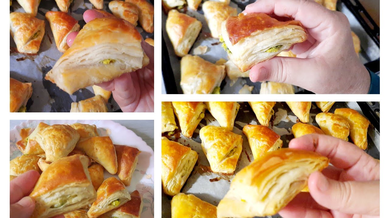 اسهل وابن باتي مالح هشوش ومورق من غير عجينة مورقة ولا زبدة التوريق 😋😋