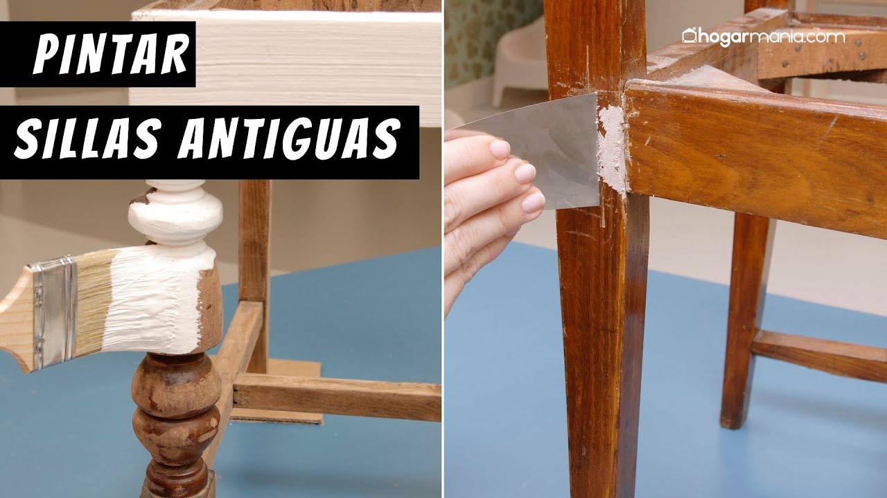 PINTAR y RESTAURAR sillas antiguas ¡Resultado increíble por poco dinero!