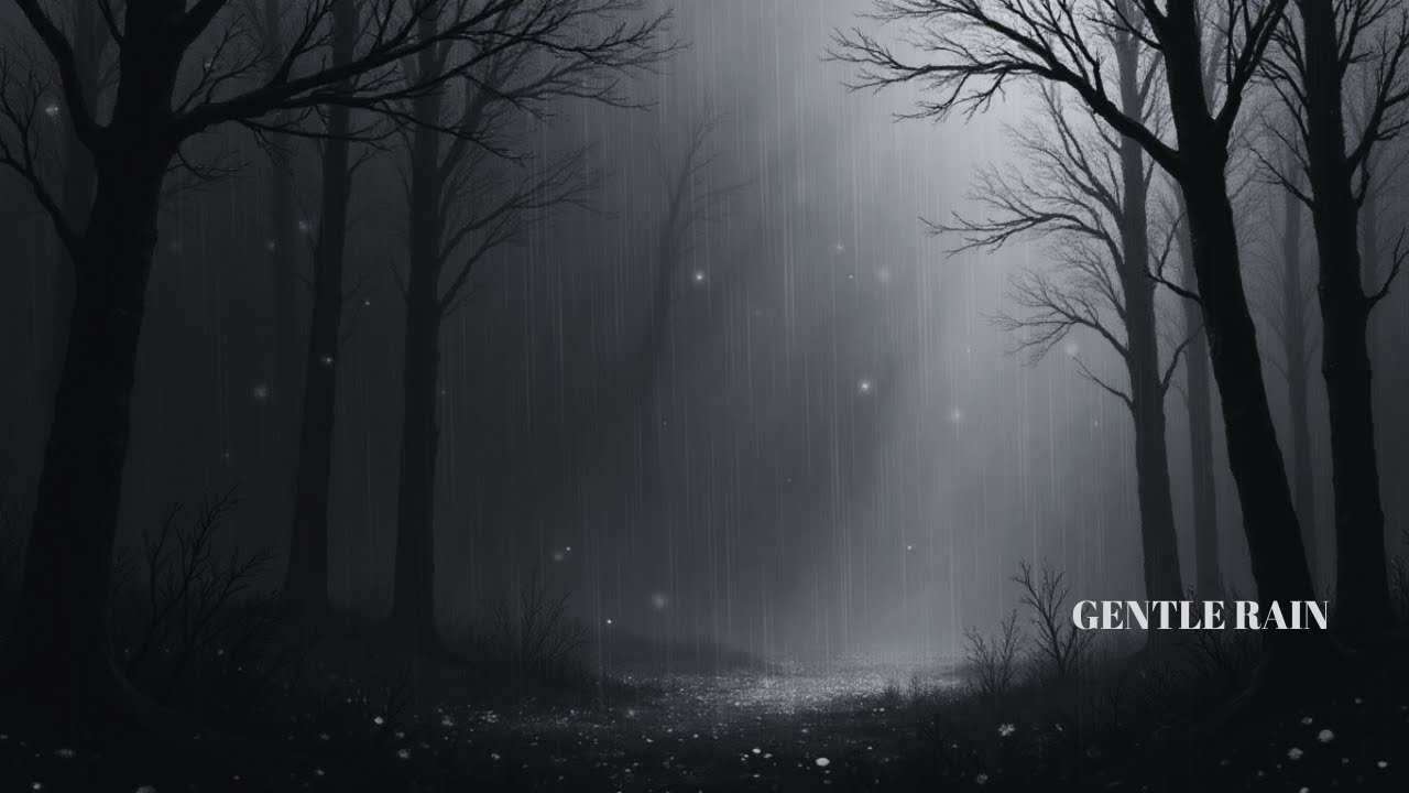 Gentle Rain Sounds for Deep Sleep | 7 Hours of Relaxing Rain 🌧️ (Black Screen)