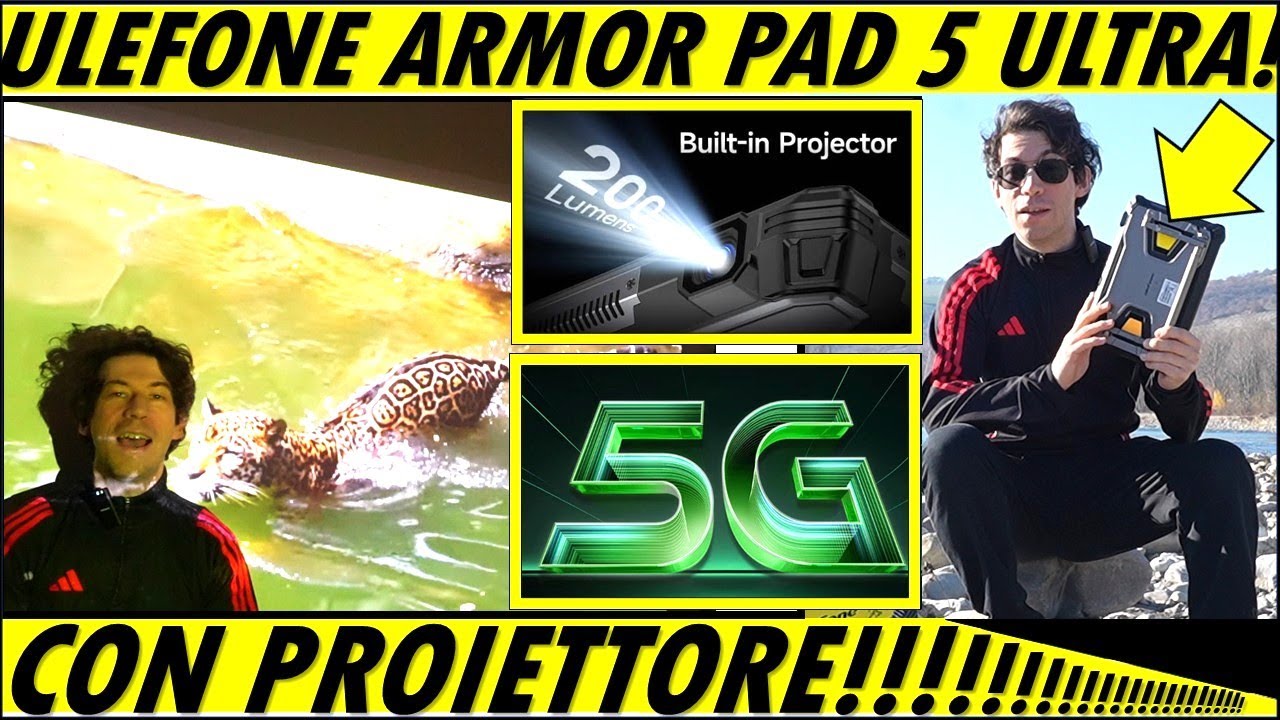 Неубиваемый планшет 5G с проектором и ночным видением: Ulefone Armor Pad 5 Ultra обладает всем