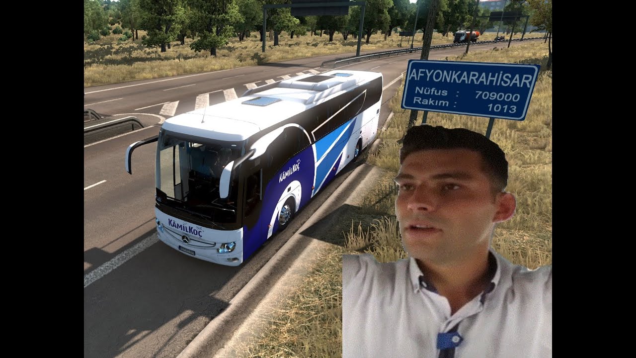 ETS 2 Afyonlu Muavin ile Otobüs Modu - Komedi Tufanı - Afyon Yolcuğu - Çevirmeye girdik - [Parodi]