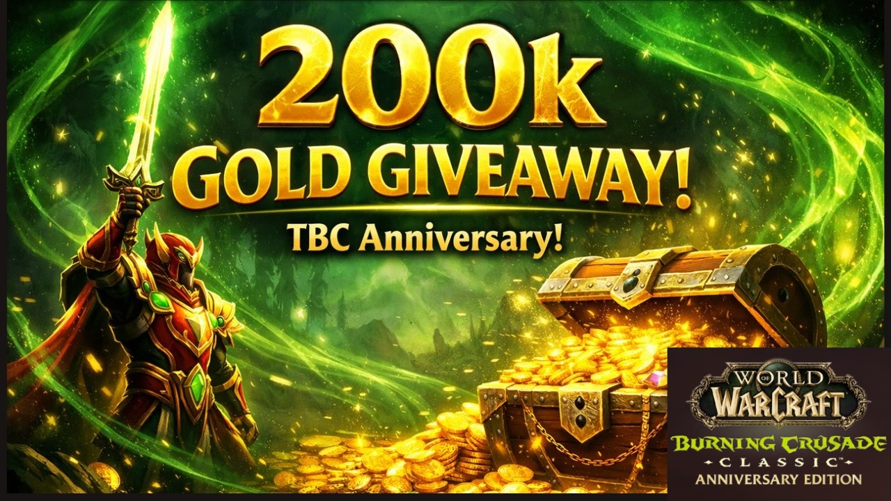 Я разыгрываю 200 тысяч золота в TBC!