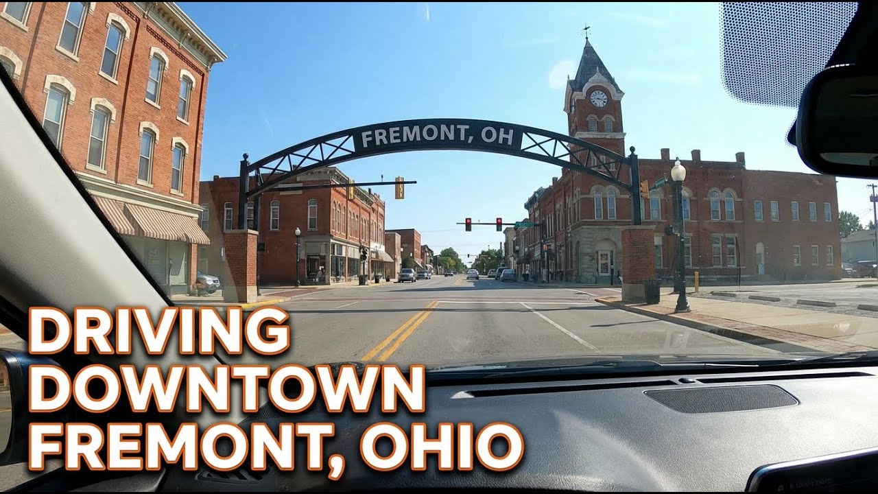 Driving through Downtown Fremont, Ohio