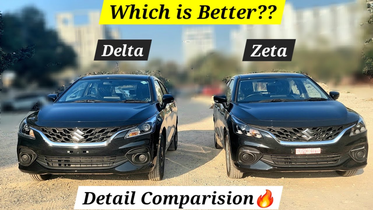 Maruti Suzuki Baleno Delta vs Zeta Full Comparison | Price, Review, Features, Interior |
