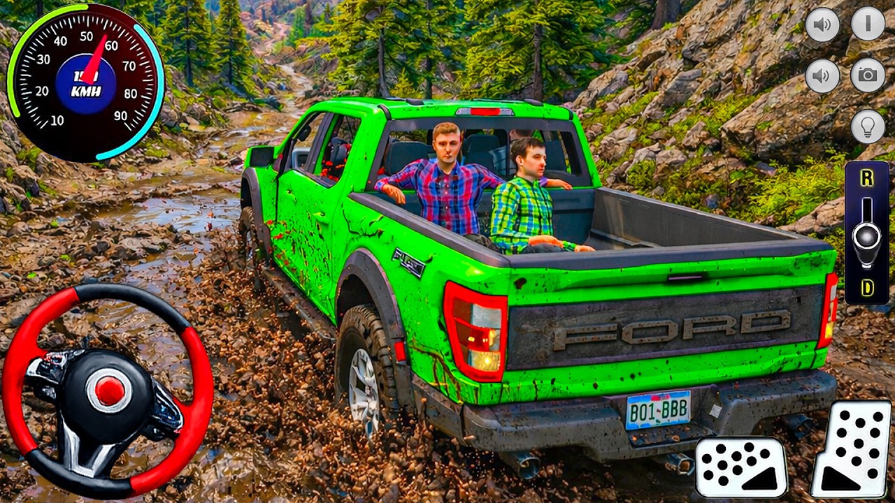 4x4 Jeep Driving Offroad Game: Ultra Realistic Challenging Road driving Ford Gadi - android gameplay