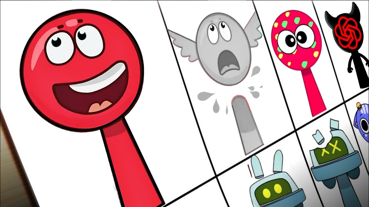 Drawing My Sprunki OC: Red Ball (from Red Ball 4) | Incredibox Sprunki OC 