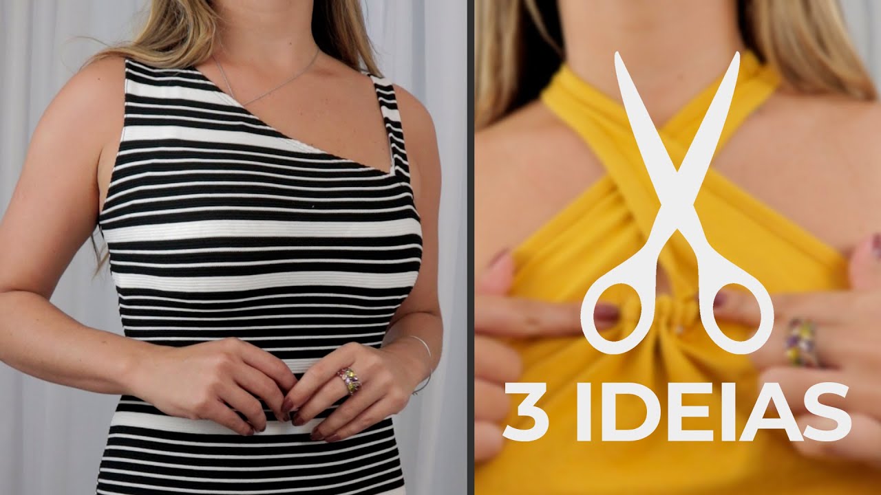 3 IDEIAS DE TRANSFORMAÇÃO DE ROUPAS VELHAS EM NOVAS | TRANSFORMA TU ROPA VIEJA EN NUEVA
