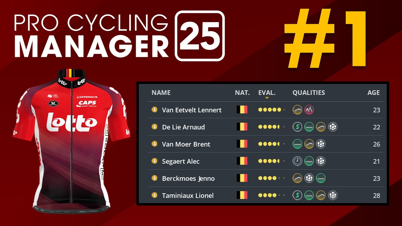 LOTTO CAREER MODE! #1 - Pro Cycling Manager 25