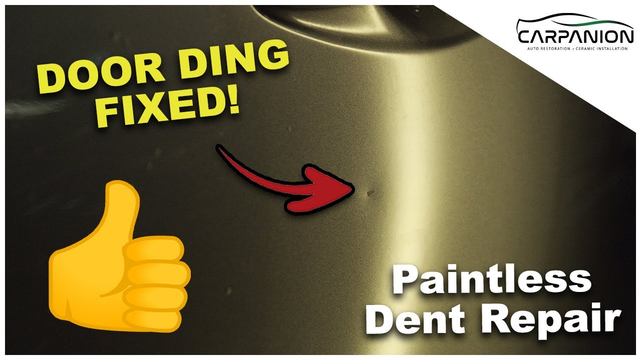 Door Ding Repair - Small Dent Fix #PDR #PaintlessDentRepair