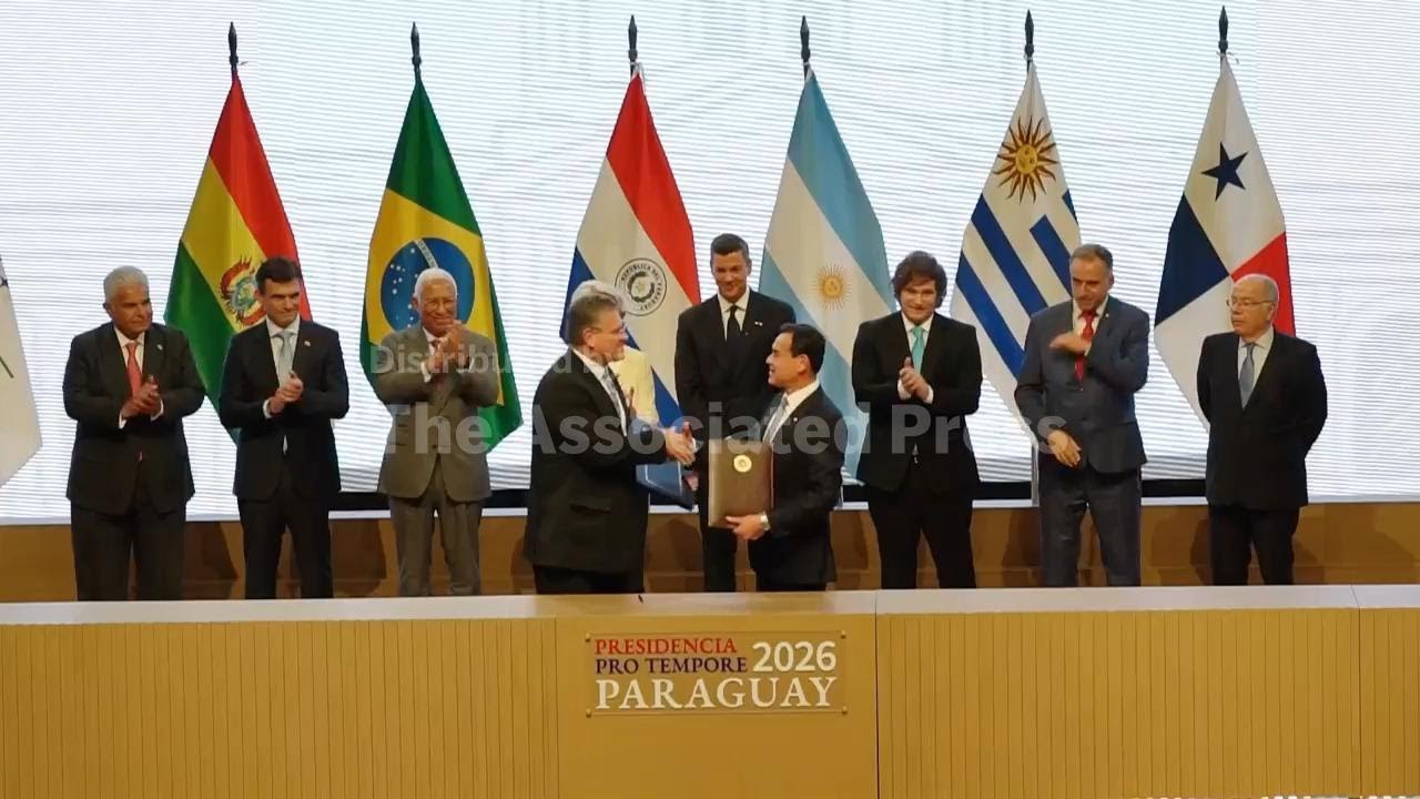 European Union and Mercosur bloc of South American nations sign landmark free trade agreement