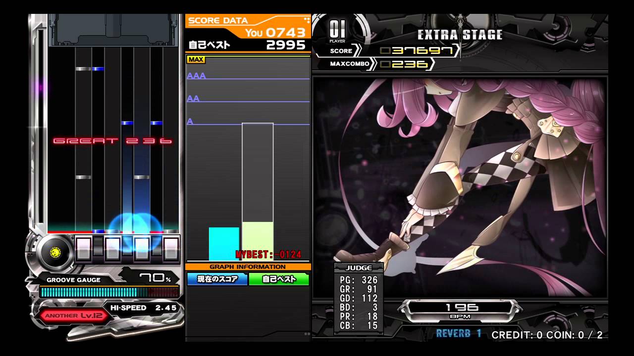 [AC] IIDX 22 - Chrono Diver -PENDULUMs- SPA [EASY]