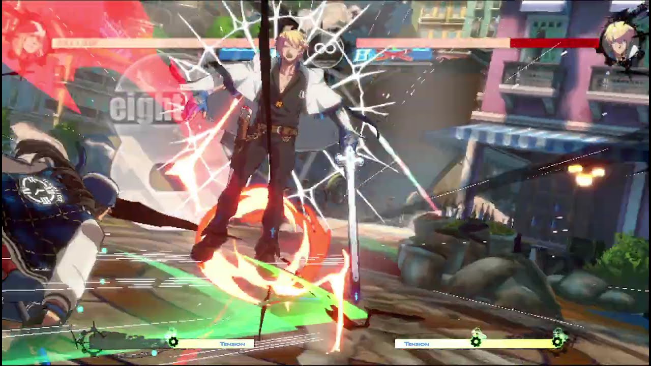 Axl taunt combo timed with time stop ending
