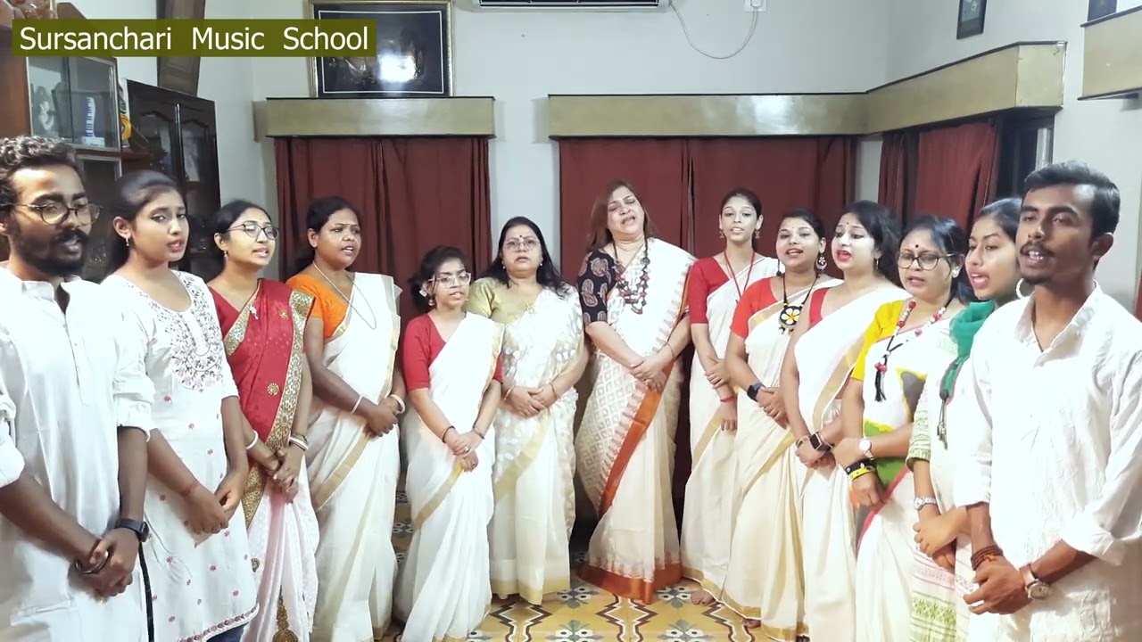 Mangal Deep Jwele | মঙ্গল দীপ জ্বেলে ।Sursanchari Music School | Bengali Movie Song