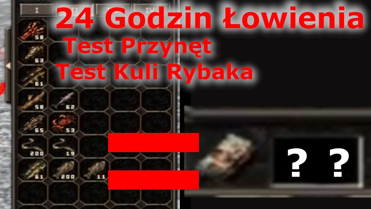 Metin2 PL - 24h Łowienie ryb, test przynęt, test kuli rybaka
