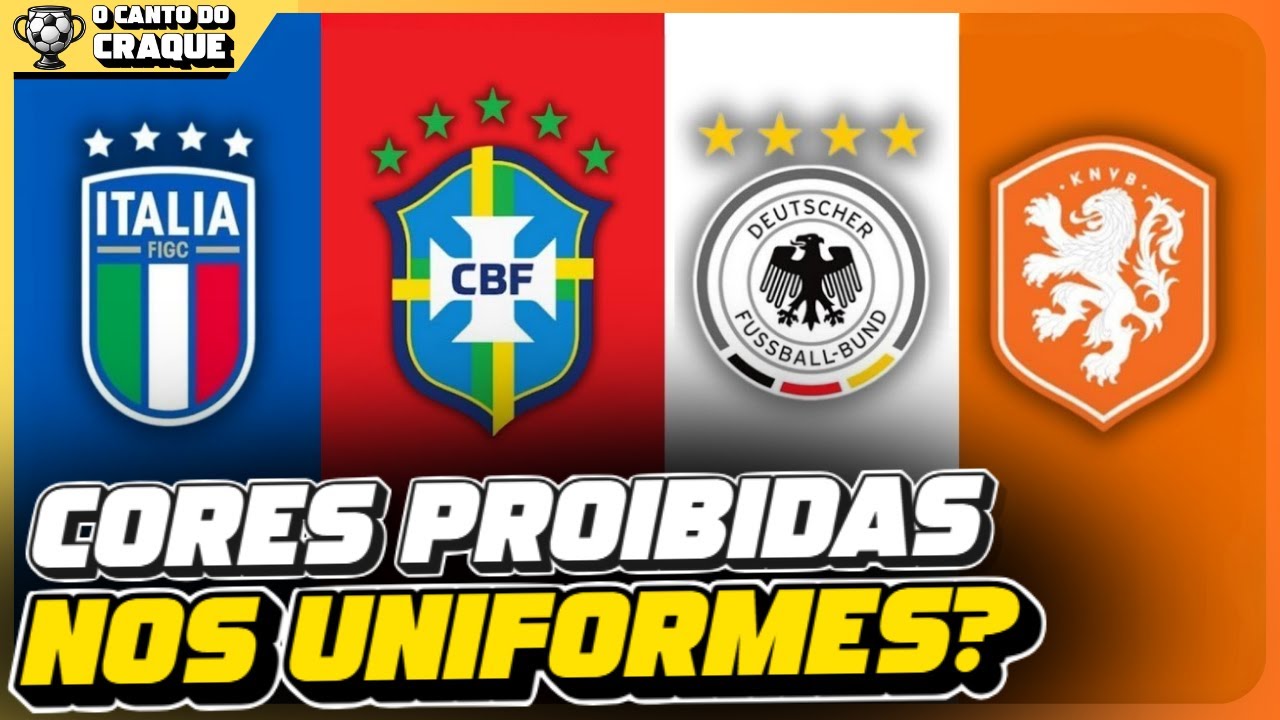 Por que algumas seleções não usam as cores da bandeira? Descubra a história por trás dos uniformes!