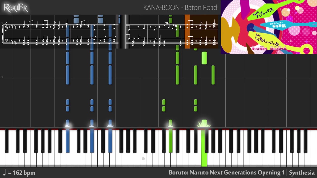 【TV】Boruto: Naruto Next Generations Opening 1 - Baton Road (Piano)