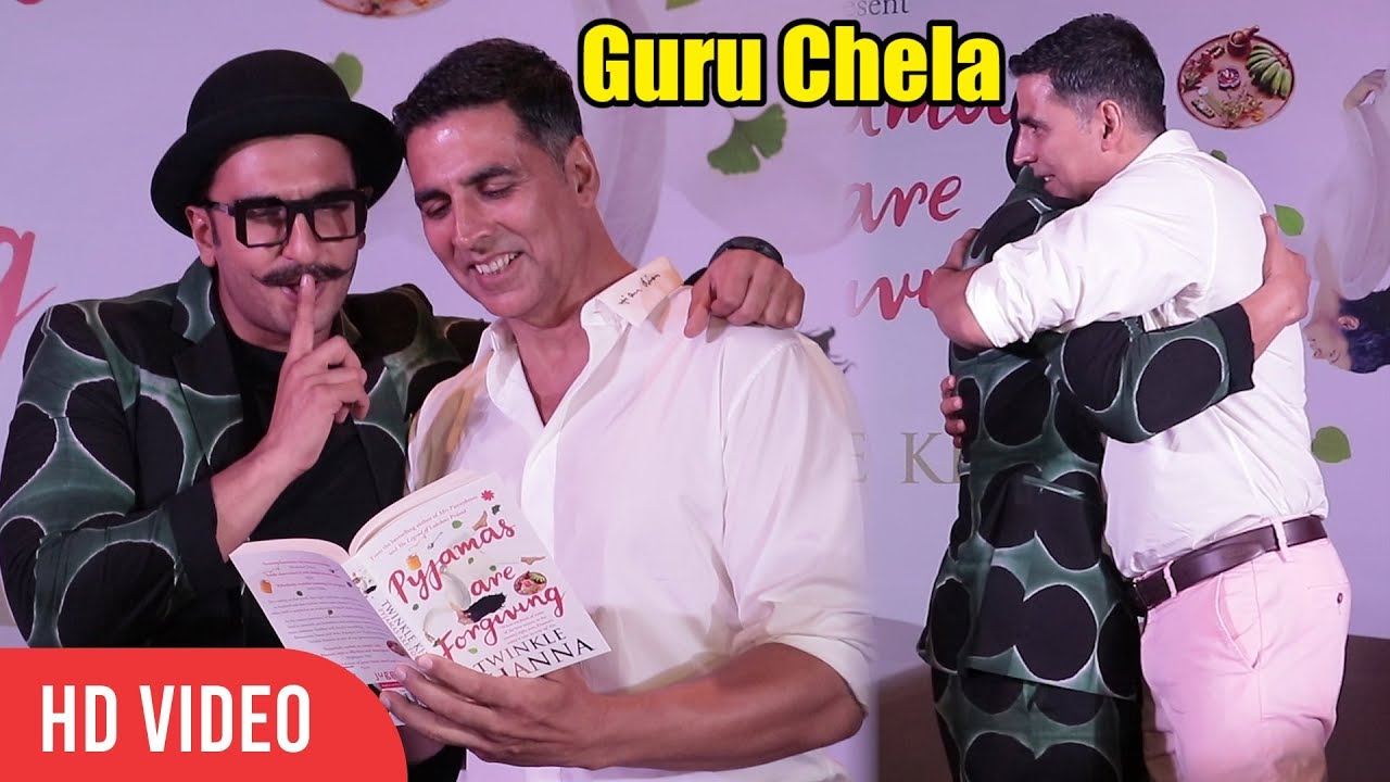 Guru Chela Ranveer Singh And Akshay Kumar at Twinkle Khanna's Pyjamas Are Forgiving Book Launch