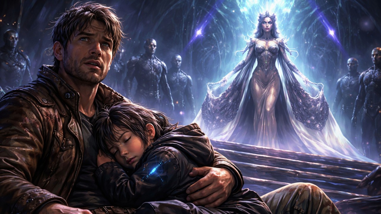 The queen's spoiled and mischievous daughter fell asleep cuddling with me. The queen was shocked.