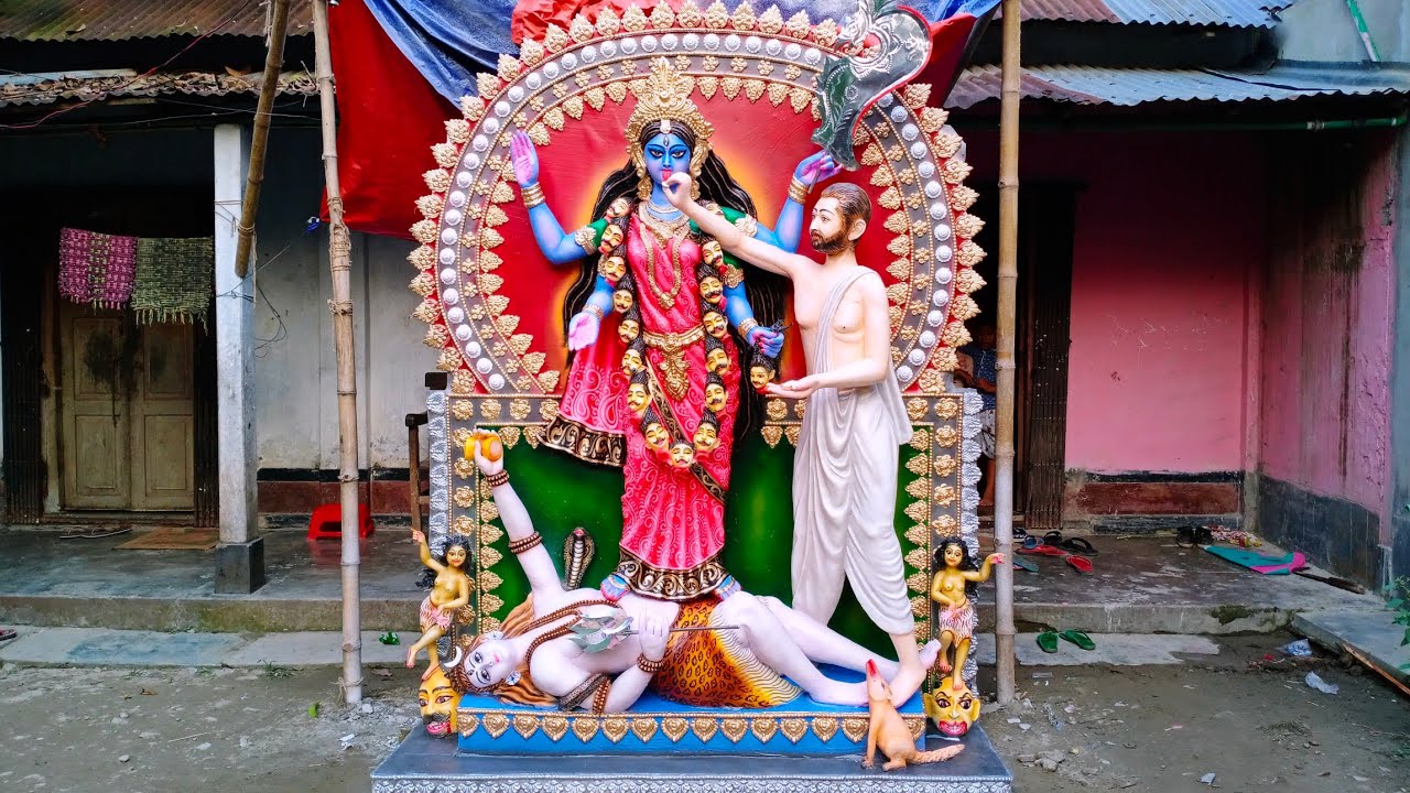 how to making Maa Kali Pratima . new Kali puja 2021.Kali Thakur banano. maa Kali Puja.