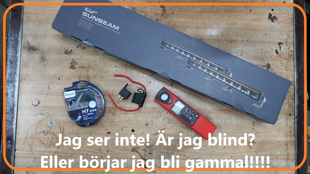 Dags att åldersanpassa belysningen på vinterbilen.