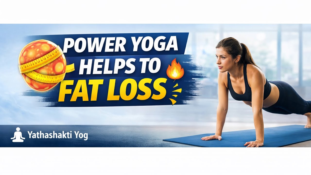 🔥 Power Yoga for Fat Loss | Burn Calories &bull; Lose Belly Fat &bull; Full Body Workout 🔥yoga practice vlog 