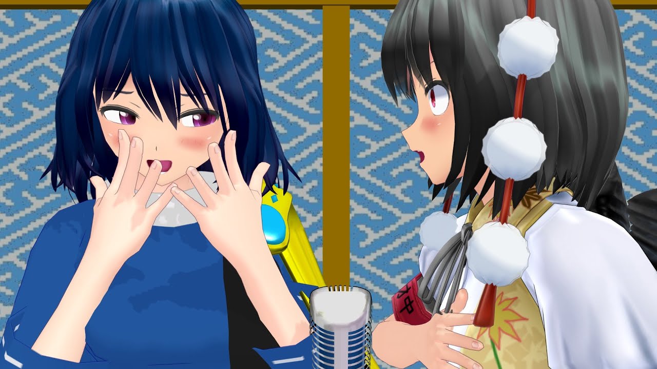 【東方MMD】天狗漫才「龍＆文」大天狗の謝罪【ＭＭＤ紙芝居】【飯綱丸龍】【射命丸文】