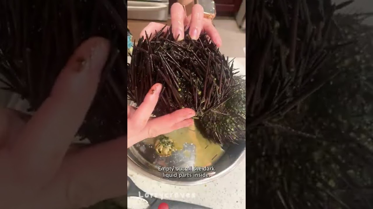Open a sea urchin to serve out of the shell!